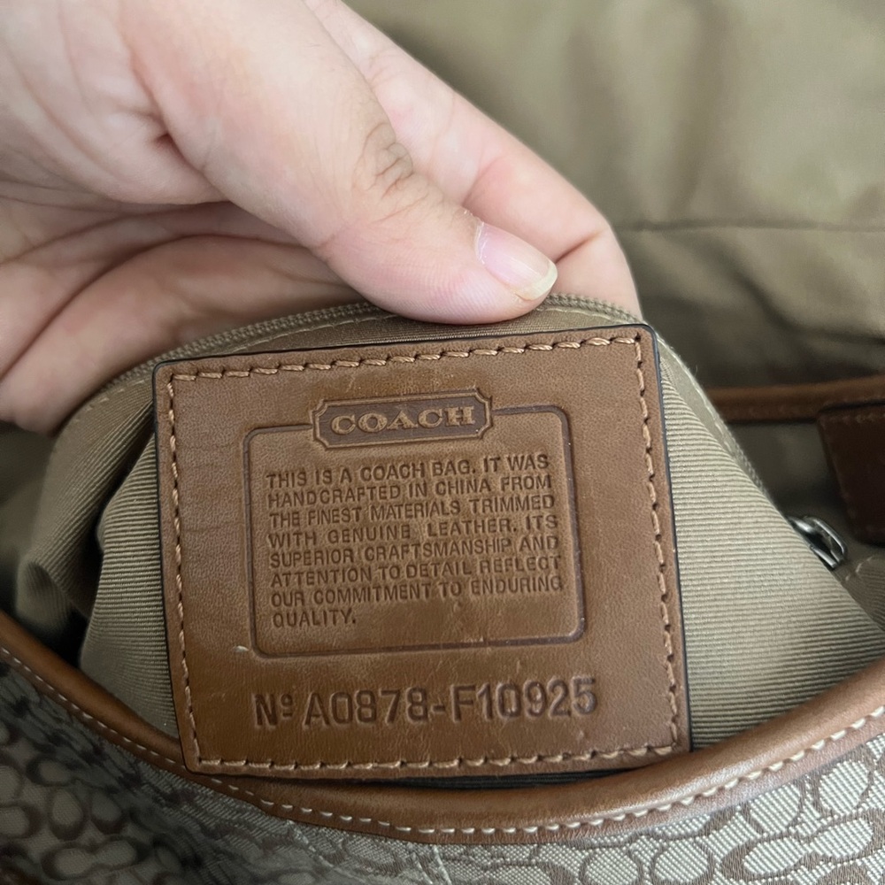 Coach Small Tan Canvas Soho A0878-F10925 - Picture 4 of 9